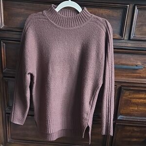 Oversized Women's Brown Turtleneck Sweater XXS USA 2